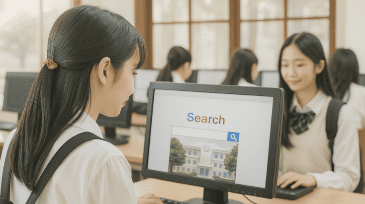 日本の大学の学部学科からの逆引き検索
