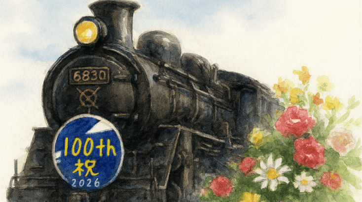 創立を祝うナレッジトレイン号