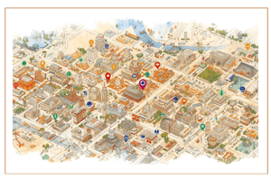 Google Mapで確認- 街の名前で選ぶ東京の大学の案内バナー画像です