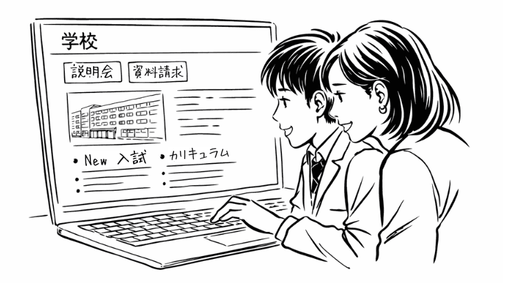 学校公式ホームページの利用はいいね
